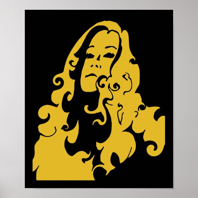 Poster Fazer Amor Não Guerra, Hippie Girl (Frente)