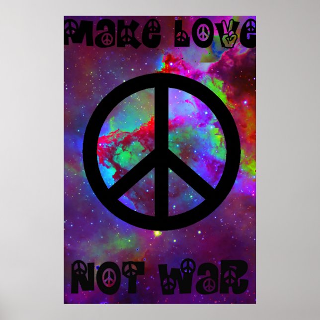 Póster Fazer Amor Não Guerra I (Frente)