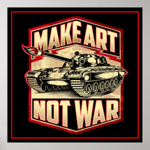 Poster Fazer Arte Não Guerra