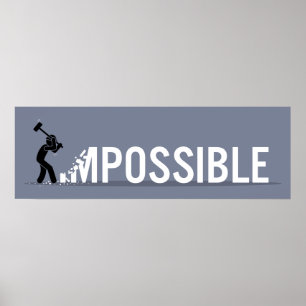Poster Fazer com a Figura Fixa Impossível