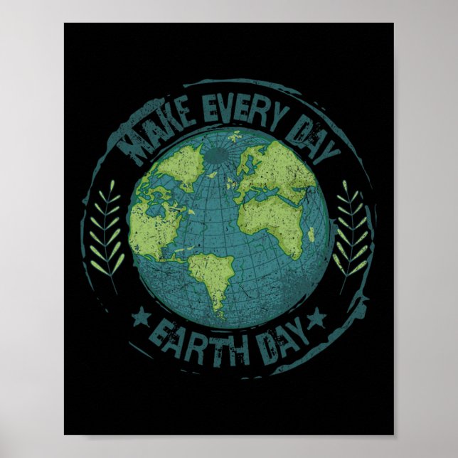 Poster Fazer com que todo dia o dia da Terra o clima ambi (Frente)