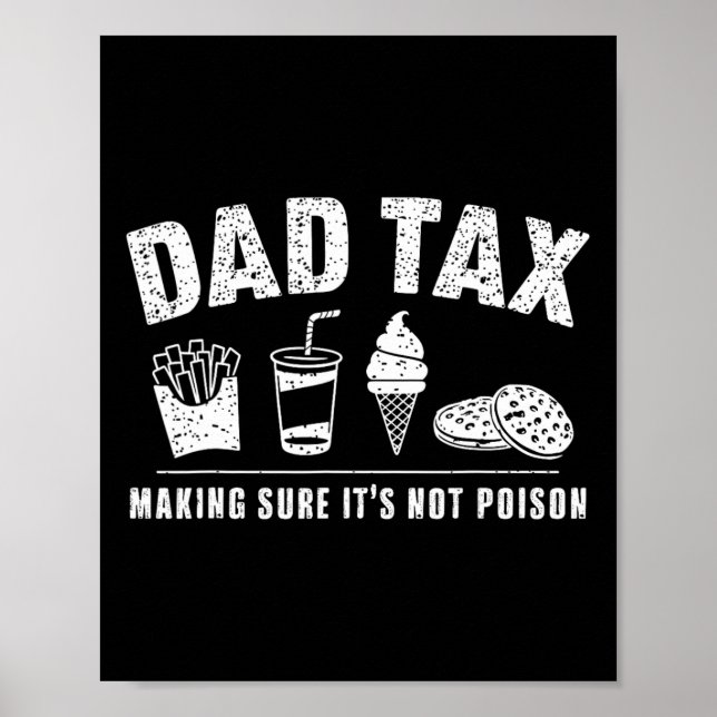 Poster Fazer de impostos com certeza não é veneno Engraça (Frente)