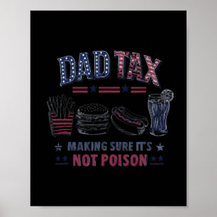 Poster Fazer de impostos com certeza que não é Pai Dia de