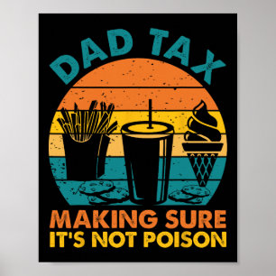 Poster Fazer de impostos com certeza que não é Pai Dia de