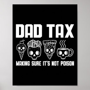 Poster Fazer de impostos com certeza que não é um Pai env