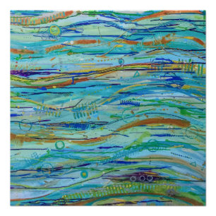 Póster Fazer de ondas de Poster perfeito