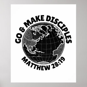 Poster Fazer Discípulos - Matthew 28:19