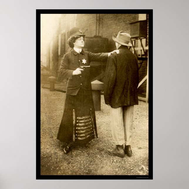 Póster Fazer e detenção da polícia 1909 (Frente)