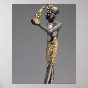 Póster Fazer faraó e oferenda diante da deusa Maat