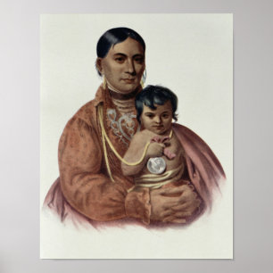 Póster Fazer-Hon-Vai, uma mulher de Osage
