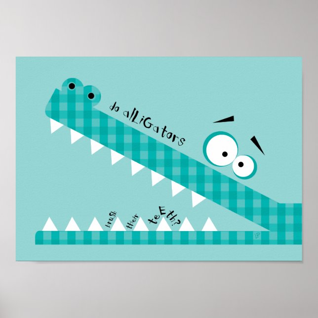 Póster fazer jacarés... (Frente)