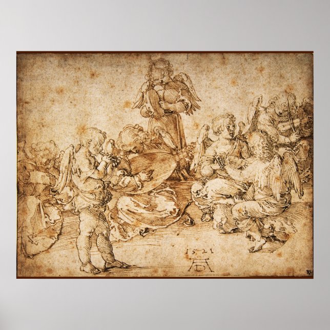Poster Fazer musical de Albrecht Durer (Frente)