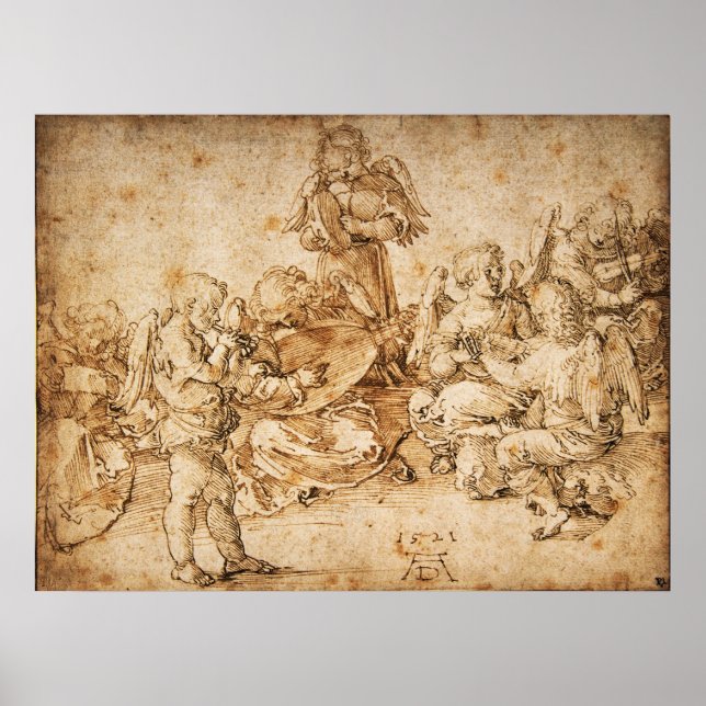 Poster Fazer musical de Albrecht Durer (Frente)