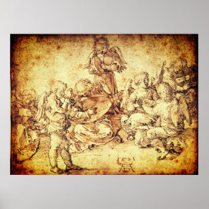Poster Fazer musical de Albrecht Durer