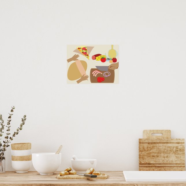 Poster Fazer Pizza (Cozinha)