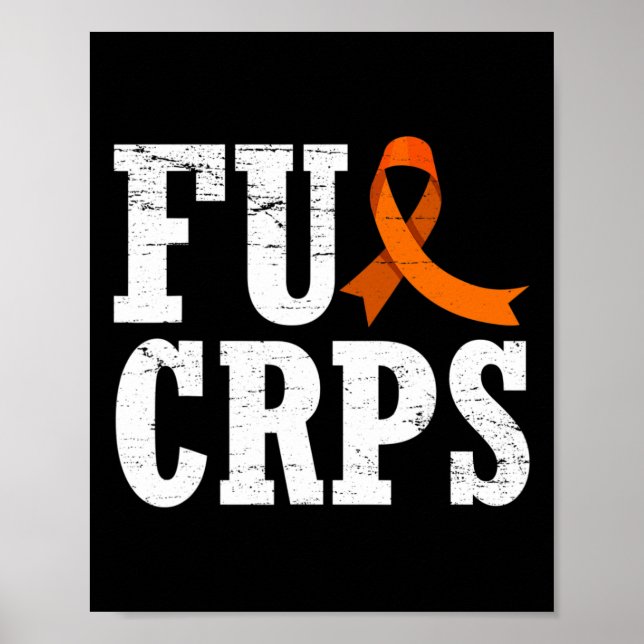 Poster Fck Crps Warrior Supporter Rsd Crps Consciência (Frente)