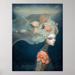 Poster *~* FD2 23 Deusa da Água Fantasia Marinha Sereia