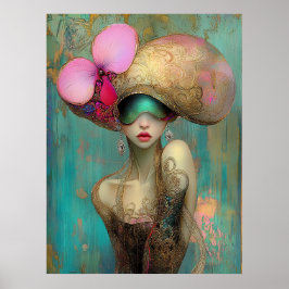 Poster *~* FD2 35 Ornate Nouveau Fantasy Ethereal Woman 