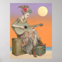 ^~* FD2 Bohemian Boho Woman Guitar 2