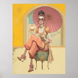 Poster ^~* FD2 Borboleta de Maçã Boho 45