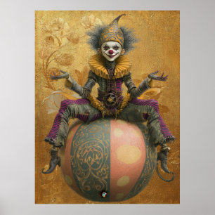 Poster FD2 Circus Clowe Art Vintage Retro Carnaval art 4
