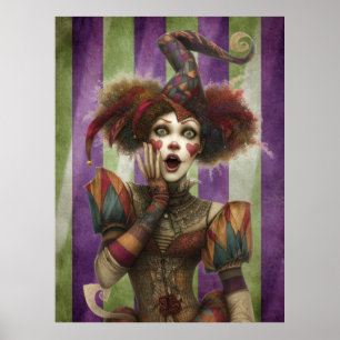Poster FD2 Circus Clown Art Vintage Retro Carnaval 15