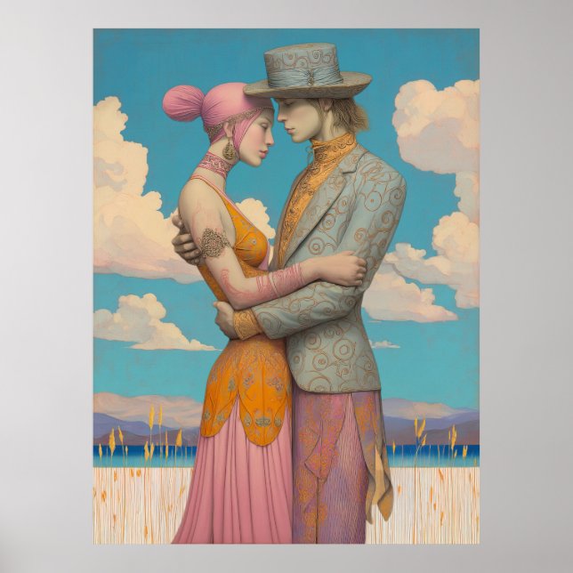 Poster *~* FD2 Retro Love Romantic Boho Casal 20 (Frente)
