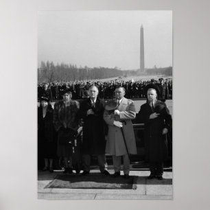 Poster FDR que honra Abraham Lincoln - 1940