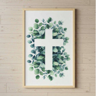 Poster fé cristã, papel de pôster de valor (semi-brilho)