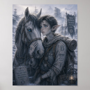 Poster Fé / Cuidador de Cavalos / Fronteira Norte