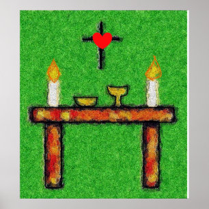 Póster Fé & culto