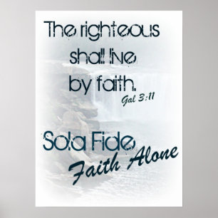 Póster Fé de Sola Fide/apenas
