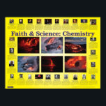 Póster Fé e Ciência: Química<br><div class="desc">A maioria das pessoas não percebe que os quatro fundadores da química moderna eram cristãos convictos. Na verdade, esta poster lista mais de duas dúzias de químicos famosos que eram todos cristãos entusiasmados, desde os primórdios até aos nossos dias.</div>