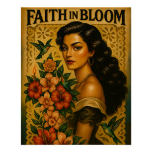 Póster Fé em Sangue - Uma™ com Fio Espiritual