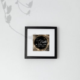 Poster Fé maior que o medo motivacional