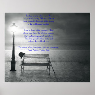 Póster fé, perdão, amor, compaixão por curar amor