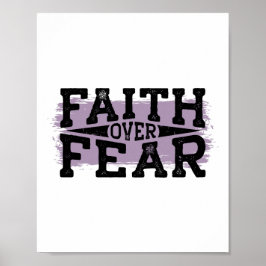 Poster Fé sobre o medo