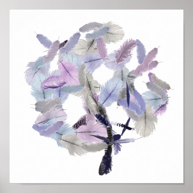 Póster Feather Tree Art (Frente)