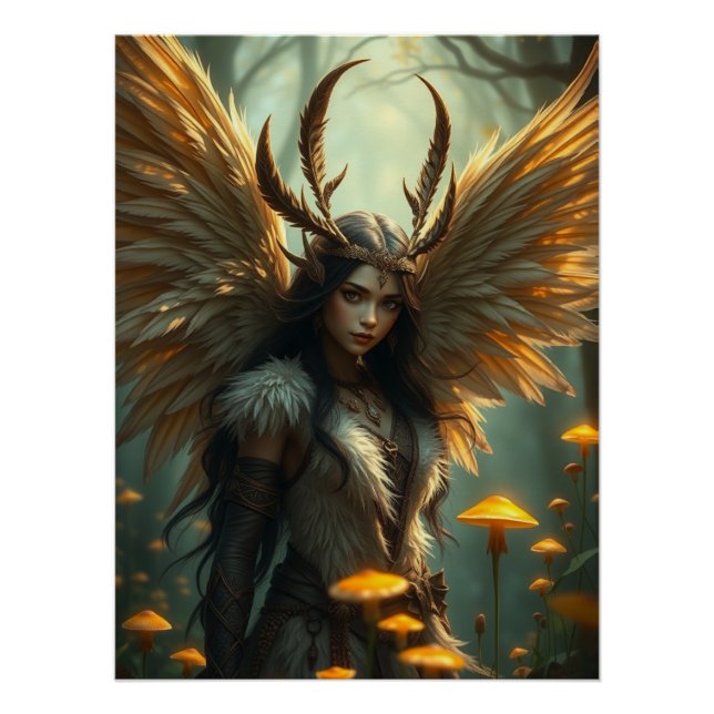 Póster Featheror Fairy Art (Frente)
