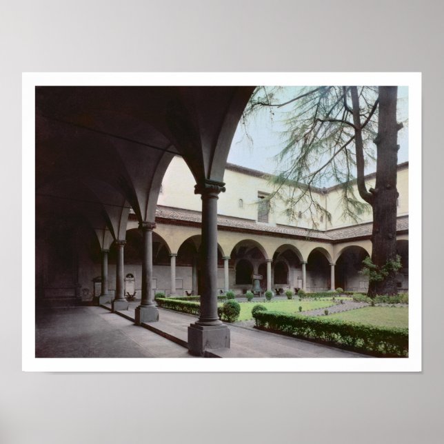 Póster Fechador do convento, reconstruído em 1442 (foto) (Frente)