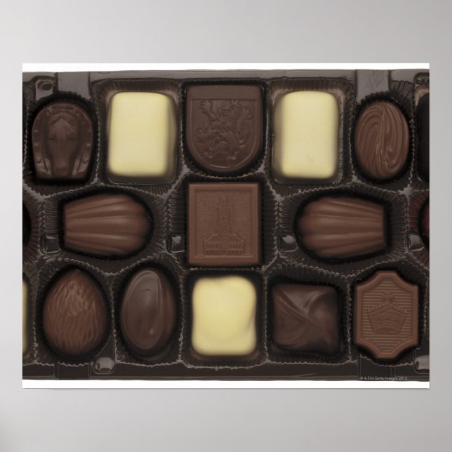 Póster fechamento de uma caixa de chocolates sortidos (Frente)