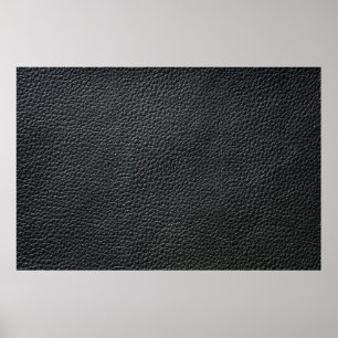 Poster Fechar a textura preta do couro e voltar ao chão