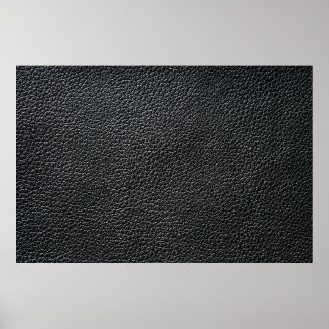 Poster Fechar a textura preta do couro e voltar ao chão (Frente)