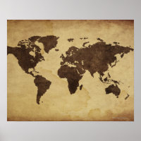 Fechar o mapa mundial antigo 3