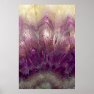 Póster Fechar um Ametista roxo
