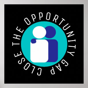 Poster Feche a reforma educacional de lacunas de oportuni