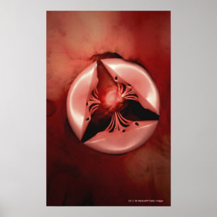 Póster Feche acima da vista da válvula tricuspid no