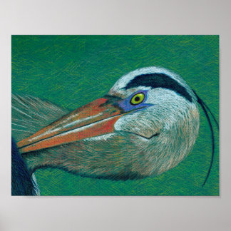 Póster Feche Heron