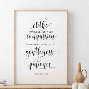 Poster Fechem-Se Com Compaixão, Colossianos 3:12