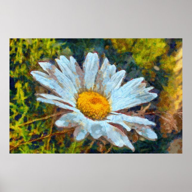 Poster Fecho Artístico de Flor Marguerita (Frente)